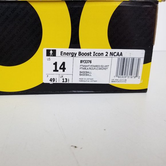 NC State Wolfpack Adidas Energy Boost Icon 2 NCAA - Picture 2 of 11